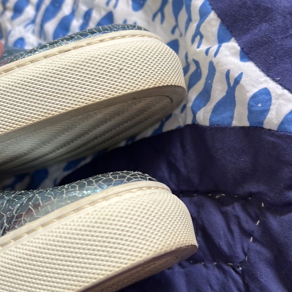 M. GEMI 'The Fresco' Metallic Blue Leather Slip-on - Picture 11 of 11